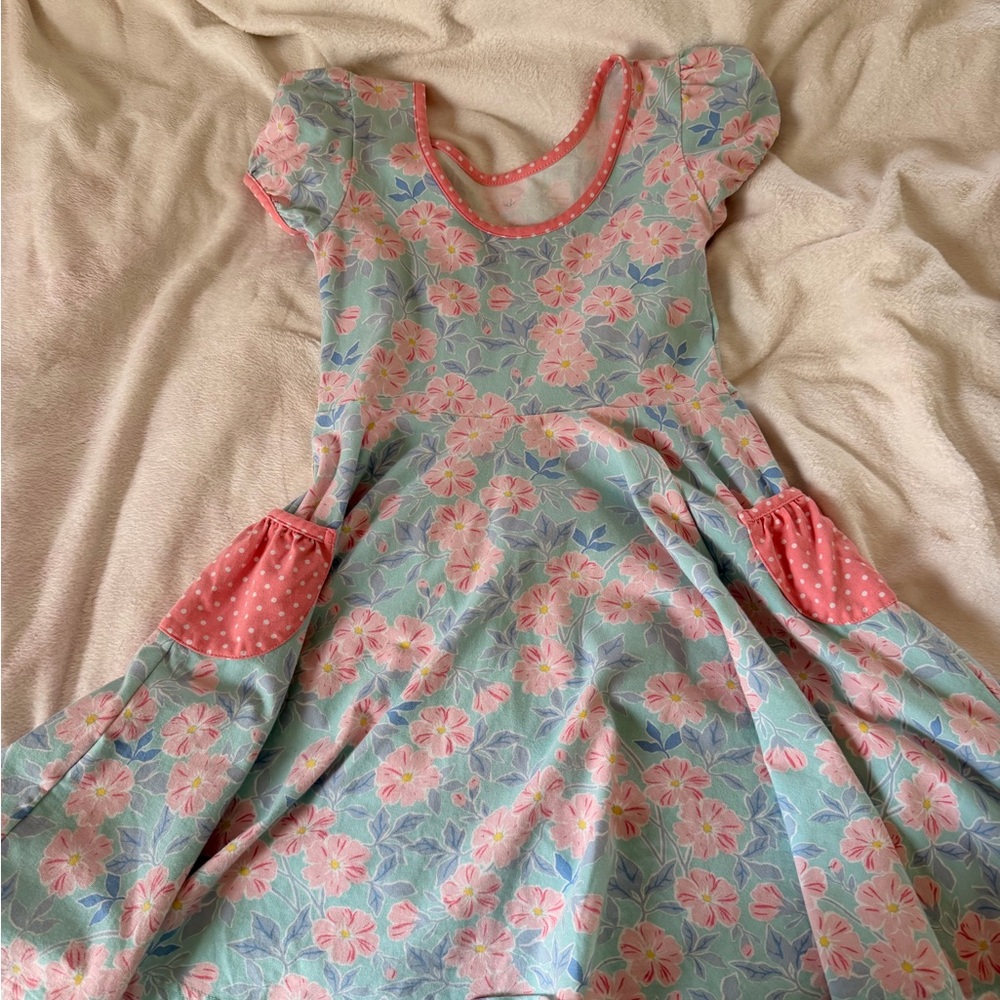Eleanor Rose Spring floral dress with pockets